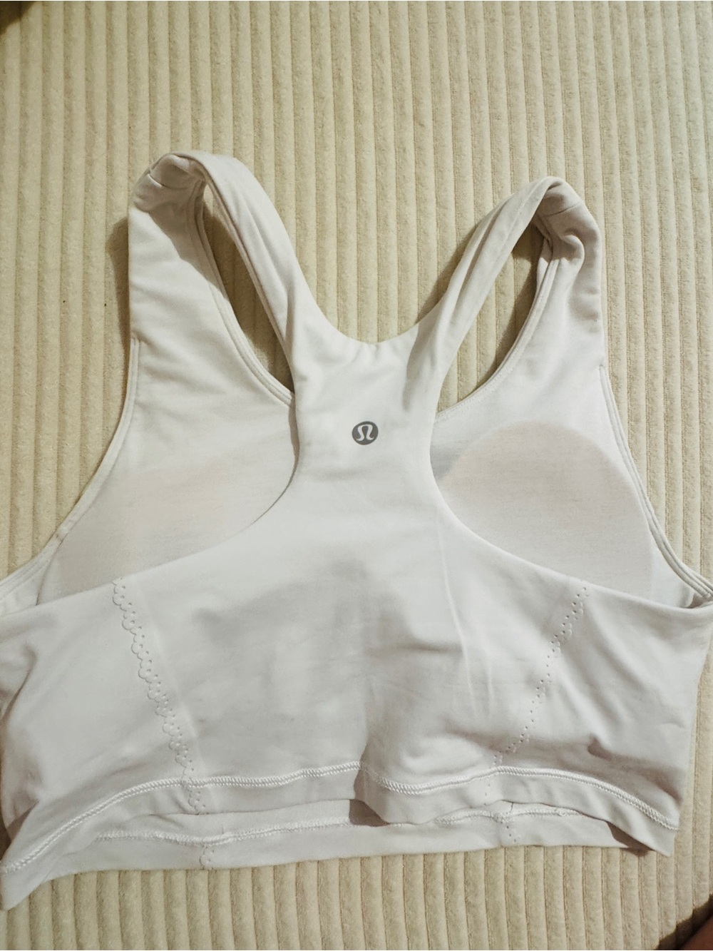 Lululemon White Racerback - Picture 2 of 4